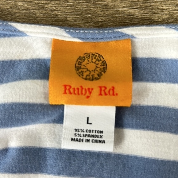 Ruby Rd. Stripped Top - Picture 5 of 6